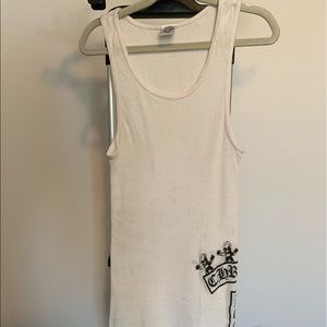 Chrome heart tank top